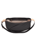 DuDu Formentera Schultertasche Leder 34 cm black rose