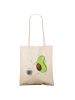 Mr. & Mrs. Panda Tragetasche Avocado Tanzen ohne Spruch in Creme