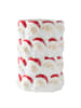 Butlers Vase X-MAS Santa in Weiß / Rot