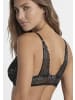 LASCANA Push-up-BH in schwarz-silber