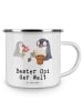 Mr. & Mrs. Panda Kaffeetasse Pinguin Bester Opi der Welt mit Spruch in Weiß