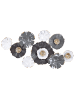 Beliani Wandobjekt POTASSIUM in Grau/Gold/Beige - (W) 90 x (H) 49 x (L) 6 cm