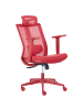 Beliani Professioneller Bürostuhl ENSO in Rot - (W) 66 x (H) 123 x (L) 66 cm