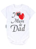 TupTam Baby Kurzarm Body mit Aufdruck Spruch 5er Pack in ecru