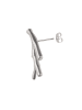 usha WHITE LABEL Women Earrings With Butterfly Clutch in Silver