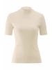 Hessnatur Hessnatur Mock-Neck Shirt Slim aus Bio-Baumwolle in naturweiss
