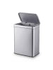 relaxdays Mülleimer mit Sensor in Silber - 50 Liter