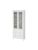 ebuy24 Vitrinenschrank Madrid Weiß 78 x 33 cm