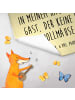 Mr. & Mrs. Panda Gästehandtuch Marienkäfer Fliegenpilz mit Spruch in Gelb Pastell