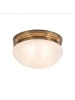 Licht-Erlebnisse Deckenlampe Ø 20 x (H)12 cm in Berliner Messing Weiß