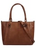 SPIKES & SPARROW Shopper echt Leder in cognac