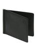 Esquire Logo Geldbörse Leder 10 cm schwarz