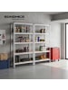 SONGMICS 2er-Set: Schwerlastregal Cozory in Silbern - (B)30 x (H)150 x (T)75 cm