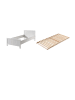 58 aufm Kessel EINZELBETT Karalynn 208x77x96 aus Massivholz+MDF in Weiß