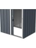 VCM  Metall Gerätehaus 163x112 Gartenhaus Schiebetür in Anthrazit