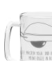Mr. & Mrs. Panda Gravur Bierkrug Avocado Yoga mit Spruch in Transparent
