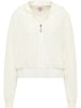 IZIA Damen Kapuzensweatjacke in Wollweiss