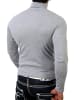 RESLAD Sweatshirt sportlicher Rolli in grau