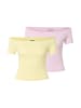 Urban Classics T-Shirt in blushedrose+paleyellow