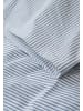 MELA Perkal Bettwäsche Set Style MAJULI Stripes in blau - naturweiss gestreift