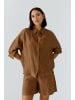 Oui Leinenbluse in partridge