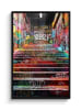 OnlyWow Poster mit Leiste Bunte Treppe