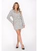 faina Women Jacket in white black