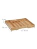 relaxdays Besteckkasten in Natur- (B)56 x (H)6 x (T)50 cm