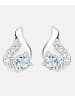 Diamant L'éternel Ohrringe aus 375 Weißgold mit 0.32 Karat Diamant mit Topas