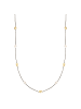 Yokoamii Kette aus Messing mit Perle (synth.) in gelbgold