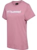 Hummel Sportshirt "Hmlmover Cotton T-Shirt S/S Woman" in Lila