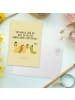 Mr. & Mrs. Panda Wanddeko Raupe Schmetterling mit Spruch in Gelb Pastell