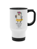 Mr. & Mrs. Panda Thermobecher Für Tee Pinguin Kokosnuss mit Spruch in Weiß