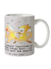 Mr. & Mrs. Panda Tasse Tanzen Trainerin mit Spruch in Grau Pastell