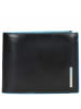 Piquadro Blue Square - Herrengeldbörse 9cc 12.5 cm in schwarz