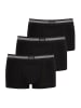 Jockey Boxershorts Cotton Stretch 3 Stück in Schwarz