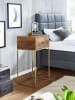 KADIMA DESIGN Nachttisch | Mango/Metall, 40x75.5x35cm, Design