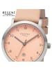Regent Armbanduhr-Analog hellrosa klein (ca. 30mm) Regent Lederarmband