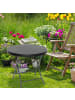 relaxdays Gartentisch Bastian in Schwarz - (H)74 x ø80 cm