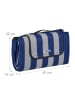 relaxdays Picknickdecke in Blau/ Grau - (B)200 x (T)200 cm