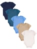 TupTam Baby Jungen Kurzarm Wickelbody 5er Set in beige Modell 1