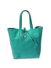 Florence Florence Shopper, Schultertasche Leder türkis ca. 30cm