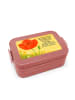 Mr. & Mrs. Panda Lunch Box Blume Mohnblume Design mit Spruch in Rot Pastell