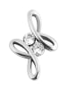 Adeliás Damen Anhänger aus Edelstahl mit Zirkonia in silber