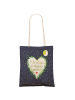 Mr. & Mrs. Panda Tasche Love u to the moon & back mit Spruch in Bunt