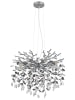 Globo lighting Luster "QUEENA" in silver