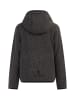 Schmuddelwedda Jungen Strickfleecejacke in Grau Melange