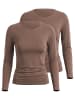 Nina von C. 2er Pack Langarm Shirt in noisette