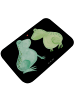 Mr. & Mrs. Panda Badvorleger Frosch Liebe ohne Spruch in Schwarz