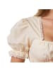 tectake Einfarbige Dirndlbluse mit hohem Tragekomfort, beige